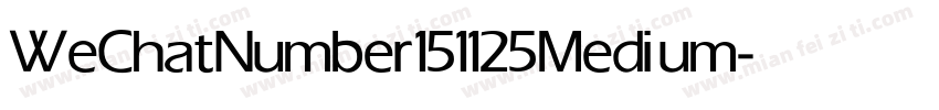 WeChatNumber 151125 Medium字体转换